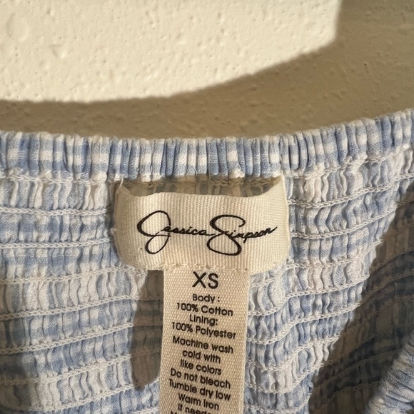 Jessica Simpson Checkered Blue Dress - Picture 6 of 6